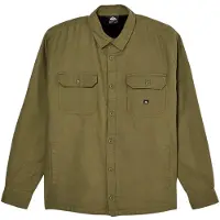 Quiksilver Langarmhemd "Venture Solid", Herren, Gr. M, US-Größen, grün (grape leaf), Obermaterial: 100% Baumwolle., Hemden Langarmhemd