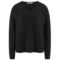 Peter Hahn V-Pullover aus 100% Kaschmir schwarz, 42