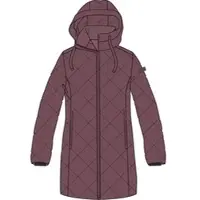 CMP Woman Padded Padded Coat FIX Hood malva (H846) 42