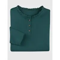Sieh an! Langarm-Shirt in petrol | Gr.: 50
