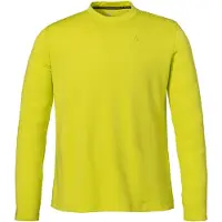 Schöffel Funktionsshirt SCHÖFFEL "CIRC Longsleeve Style Smue MNS", Herren, Gr. 50, gelb (5004, gelb), Oberstoff: 100% Polyester, Rundhals, Shirts Funktionsshirt