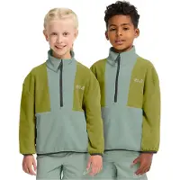 Jack Wolfskin - Kid's Colorblock Taunus Halfzip - Fleecepullover Gr 176 oliv