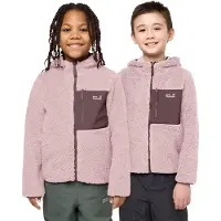 Jack Wolfskin - Kid's Ice Curl Hood Jacket - Fleecejacke Gr 176 rosa