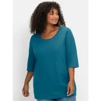 Sheego 3/4-Arm-Shirt in topas | Gr.: 56/58