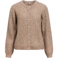 Object Zopfstrick Strickjacke Braun XL