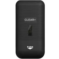 Cws Clear+ EcoBlack Seifenspender, 500/1000 ml, schwarz, Manueller Seifenspender mit Sichtfenster, Maße (H x B x T): 233 x 120 x 113 mm