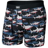 Saxx - Daytripper Boxer Brief Fly - Kunstfaserunterwäsche Gr XXL schwarz