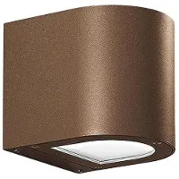ROSSINI ILLUMINAZIONE Silberne LED-Applikation 4,5 W Single Emission Rund Braun 4000K 60° IP65 - Rossini Group | Designer-Wandbeleuchtung für den Außenbereich