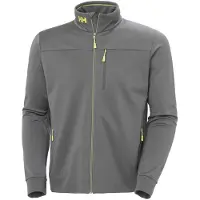 Helly Hansen für Herren. 34599 Leichtgraue Crew-Fleecejacke (M), Lässig, Polyester