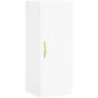vidaXL Wandschrank Weiß 34,5x34x90 cm Holzwerkstoff