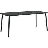 vidaXL Gartentisch Anthrazit 165x80x71 cm Stahl