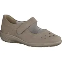 Semler Birgit B6035-017 bequemer Ballerina, Damen, Grigio (Grau), Leder, - Damenschuhe Bequeme Ballerina / Slipper, Grau, leder (nubukina)