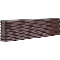 vidaXL Hochbeet Verzinkter Stahl 260x40x68 cm Braun