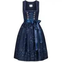 Nübler Dirndl NÜBLER "Midi Dirndl Gloria", Damen, Gr. 50, EURO, blau, Obermaterial: 100% Polyester PES., Kleider Dirndl