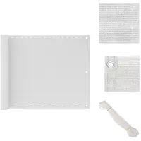 vidaXL Balkonsichtschutz HDPE 75x400 cm weiß - Sonnenschirme & Sonnenschutze