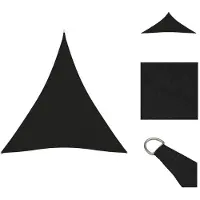 vidaXL Sonnensegel Oxford-Gewebe Dreieckig 5x7x7 m Schwarz - Sonnenschirme & Sonnenschutze