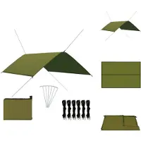 vidaXL Outdoor-Tarp 3x2 m Grün - Sonnenschirme & Sonnenschutze