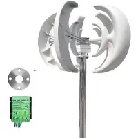OEM Windkraftgenerator, Vertikale Achse, Geräuscharmer Betrieb, Mit em MPPT, 3000W-b, 24V-a