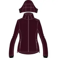 CMP Woman Jacket Zip Hood black berry (C595) 38