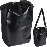 Dunlop Fahrrad Gepaecktraegertasche Wasserdicht Schwarz 24 L Fahrradtasche