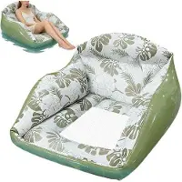 OEM Luftiges Strandliege - Schwimmend Loungebett - Entspannung auf dem Wasser - Inklusive Kopfkissen - 86x84cm