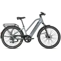 Jobobike Astra - E-Bike inkl. Kettenschloss - 27,5 Zoll - 250W Motor - 150 km Reichweite - 8-Gang - Hydraulische Scheibenbremsen - 540Wh Akku - Tiefeinsteiger - Federgabel - Schwarz