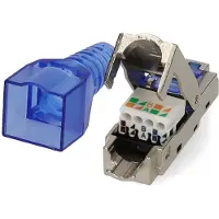 Nedis CCGB89420ME RJ45-Stecker werkzeuglos CAT7 vergoldet 2 Stück Metall