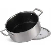 Edenberg Stahl-Topf 2,8 L mit Deckel Antihaft 20 cm