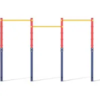 KOMFOTTEU Klimmzugstange, Reckstange aus aus verzinktem Stahl bis 330 kg, 80-172 cm höhenverstellbare Turnstange für Jugendliche & Erwachsene, Turnreck mit Bodenanker für Garten & Hof