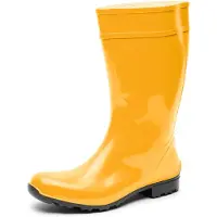 Ladeheid Damen Gummistiefel LA-967 (Gelb/Schwarz, 38 EU)