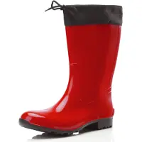 Ladeheid Damen Gummistiefel mit Stulpe LA-968 (Rot/Schwarz, 37)
