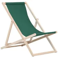 BAS Liegestuhl grün klappbar aus Holz - Klappstuhl Klappliege Sonnenstuhl Strandstuhl Holzklappstuhl Sonnenstuhl Gartenliege