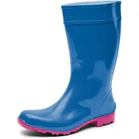 Ladeheid Damen Gummistiefel LA-967 (Blau/Rosa, 36 EU)