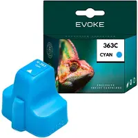Evoke kompatible Tinte für HP 363 HP363 C8771EE Cyan 18 ml 1570 Seiten PhotoSmart 3210 3310 8250 C5180 6180 6280 7180 7280 8180 D6160 7160 7260 7360 7460