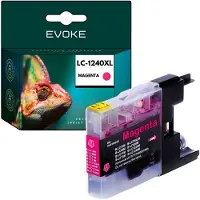 Evoke kompatible Tinte für Brother LC-1240 LC1240 LC1240M Magenta 10 ml 180 Seiten DCP-J525W J725DW J925DW; MFC-J430W J625DW J825DW J835DW J5910DW J6510DW J6710DW J6910DW