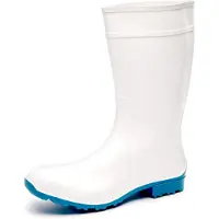 Ladeheid Damen Gummistiefel LA-967 (Weiß/Blau, 39 EU)