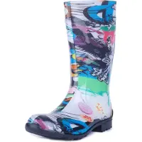 Ladeheid Damen Gummistiefel LA-967 (Zeitung, 36 EU)