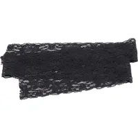 Gistuch Spitzenbänder Kleidung Accessoires Dekorieren von Handwerksdienmaterialien 10 Yard 6 cm Breite schwarz