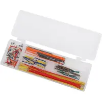 Gistuch 140 Stück U-förmige lötfreie Steckbrett-Überbrückungskabel-Draht-Set-Box für DIY-Schild