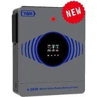OEM Hybrid-Solarwechselrichter, MPPT-Solarladegerät, Sinuswellausgang, 4.2KW 24V Kein WiFi, AC 195-253V, PV 60-500V