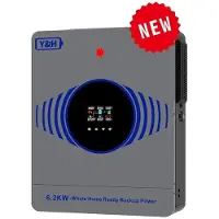 OEM Hybrid-Solarwechselrichter, MPPT-Solarladegerät, Sinuswellausgang, 6.2KW 48V Kein WiFi, AC 195-253V-a, PV 60-500V-a