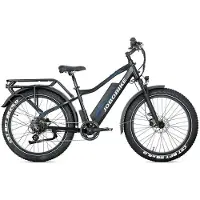 Jobobike Robin Pro - E-Bike inkl. Kettenschloss - 26 Zoll - 250W Motor - 180 km Reichweite - 8-Gang - Hydraulische Scheibenbremsen - 960Wh Akku - Vollfederung - Schwarz-Blau