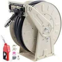 StarTech.com Kraftstoffschlauchtrommel - Schlauchaufroller 19,8 m - 1,9 cm NBR-Schlauch - Zapfpistole - Automatische Rückholung - Industriequalität - Für Diesel Benzin Kerosin