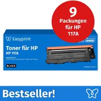 Easyprint Toner für HP 117A Schwarz, Kompatibel mit HP ColorLaser 150, MFP-178, u.v.m., 9 Stück
