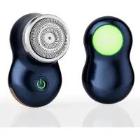 StarTech.com Elektrischer Rasierer für Herren - Rotationsrasierer nass trocken - Trippelklinge - Pop-up Präzisionstrimmer - USB-C wiederaufladbar - LED Display - Schwarz