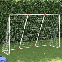 StarTech.com Fußballtor Netz - Professionelles Tornetz für Spielfeld - Robust - Langlebig - Für Training und Spiele - Stoffmaterial - Elfenbein