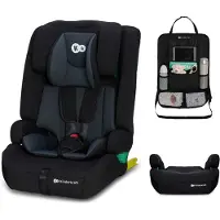 Kinderkraft SAFETY FIX 2 i-Size Autokindersitz, 76-150 cm, R129, ISOFIX, TOP TETHER, H-GUARD, SPS, Schwarz, mit Auto-Organizer