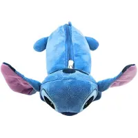 Disney Stitch Federmäppchen | Plüsch Mäppchen für Kinder | Weiches Federmappe mit Reißverschluss | Lustige Stiftebox | Stitch Federtasche Mädchen & Jungen | ca. 24 cm