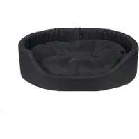 Amiplay Hundeliegeplatz/Katzenliegeplatz Oval BASIC, Schwarz XXXL