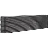 vidaXL Hochbeet Verzinkter Stahl 260x40x68 cm Anthrazit